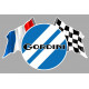 GORDINI  Left Flags laminated decal