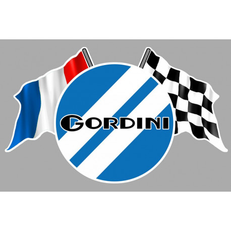 GORDINI  Left Flags laminated decal