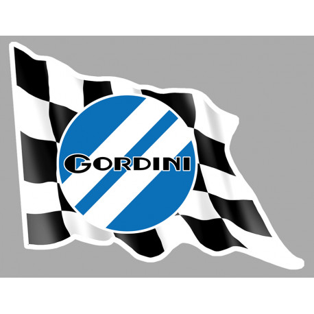 GORDINI  left FLAG Laminated decal