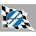 GORDINI FLAG gauche Sticker vinyle laminé