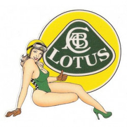 LOTUS right Pin Up laminated decal