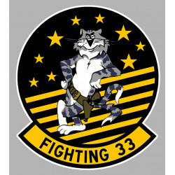 FIGHTING 33 laminated decal
