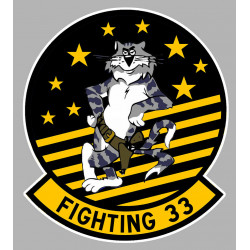 FIGHTING 33 Sticker vinyle laminé