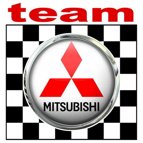 MITSUBISHI  Sticker Trompe-l.oeuil vinyle laminé