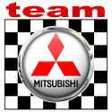 MITSUBISHI TEAM laminated decal