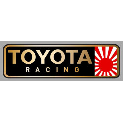 TOYOTA RACING Sticker droit vinyle laminé