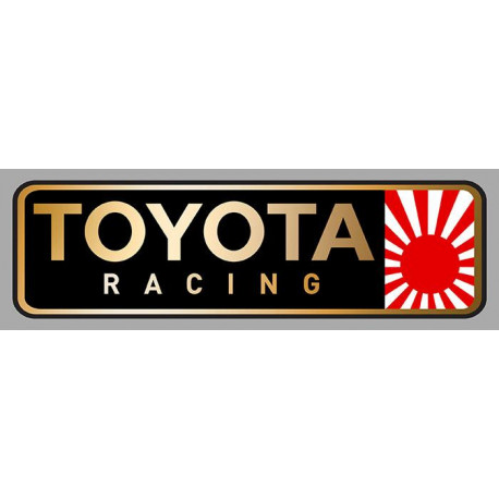 TOYOTA RACING Sticker droit vinyle laminé