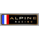 ALPINE RACING left laminated decal