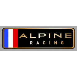 ALPINE RACING left laminated decal