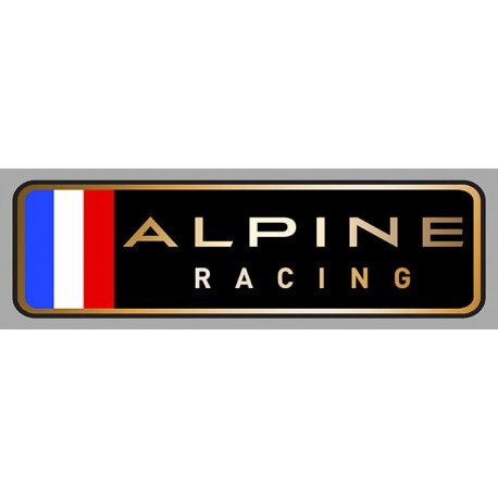 ALPINE RACING left laminated decal