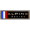 ALPINE RACING left laminated decal