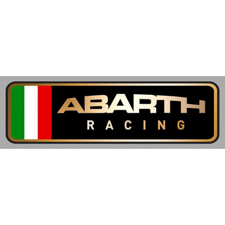 ABARTH RACING Sticker gauche vinyle laminé