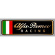 ALFA ROMEO RACING Sticker gauche vinyle laminé