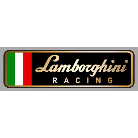 LAMBORGHINI RACING Sticker gauche vinyle laminé