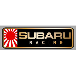 SUBARU RACING left laminated decal