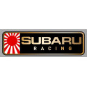 SUBARU RACING left laminated decal