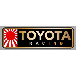 TOYOTA RACING left laminated decal