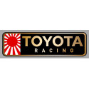 TOYOTA RACING Sticker gauche vinyle laminé