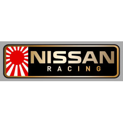 NISSAN RACING left laminated decal