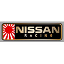 NISSAN RACING Sticker gauche vinyle laminé