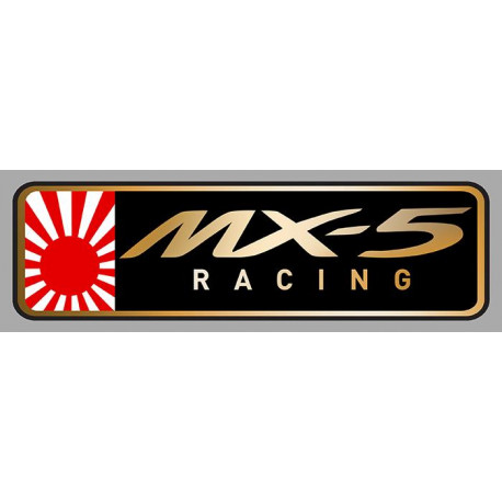 MAZDA Mx-5 RACING Sticker gauche vinyle laminé