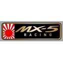 MAZDA Mx-5 RACING Sticker gauche vinyle laminé