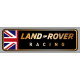 LAND ROVER RACING left laminated decal