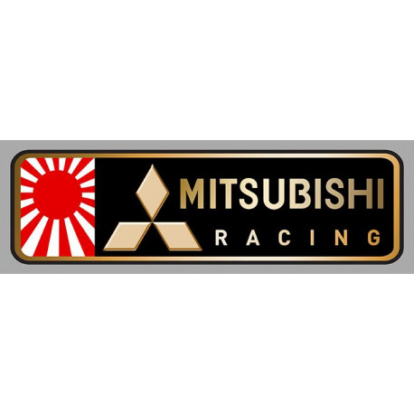 MITSUBISHI RACING left laminated decal