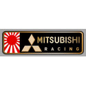 MITSUBISHI RACING left laminated decal