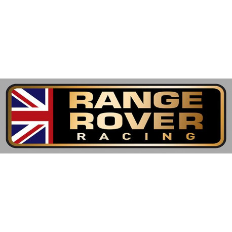 RANGE ROVER RACING left laminated decal