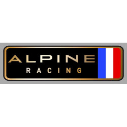 ALPINE RACING Sticker droit vinyle laminé