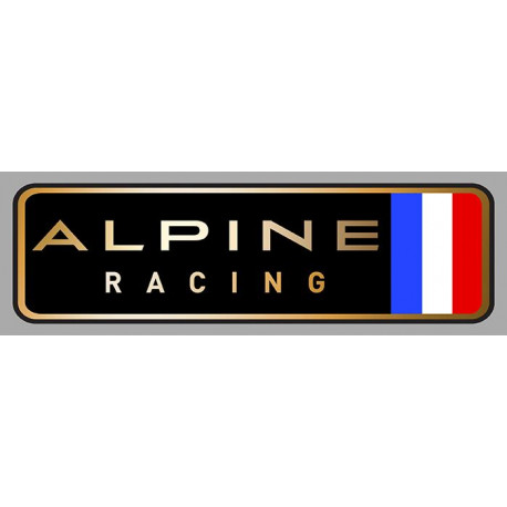 ALPINE RACING Sticker droit vinyle laminé