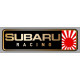 SUBARU RACING Sticker droit vinyle laminé