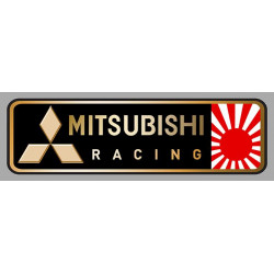 MITSUBISHI RACING Sticker droit vinyle laminé