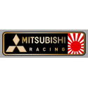 MITSUBISHI RACING Sticker droit vinyle laminé