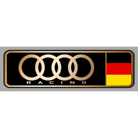 AUDI RACING Sticker droit vinyle laminé