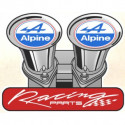 ALPINE Racing Parts Sticker vinyle laminé
