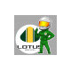 LOTUS PILOT RACING droit Sticker vinyle laminé