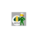 LOTUS PILOT RACING droit Sticker vinyle laminé