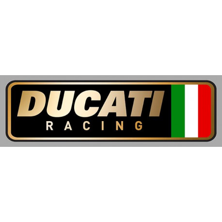 DUCATI RACING Sticker droit vinyle laminé