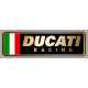 DUCATI RACING Sticker gauche vinyle laminé