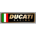 DUCATI RACING Sticker gauche vinyle laminé