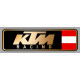 KTM RACING right laminated decal