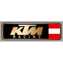 KTM RACING Sticker droit vinyle laminé