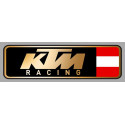 KTM RACING Sticker droit vinyle laminé