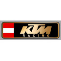 KTM  RACING left laminated decal