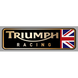 TRIUMPH RACING Sticker droit vinyle laminé