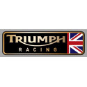 TRIUMPH RACING Sticker droit vinyle laminé