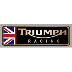 TRIUMPH RACING Sticker gauche vinyle laminé