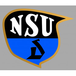 NSU LEFT laminated decal